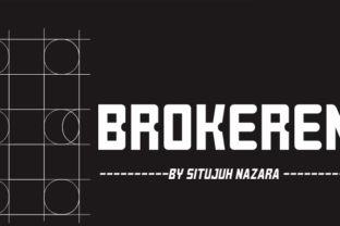 Brokeren: A Display Typeface Built for Bold Impressions