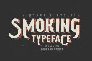Smoking Typeface: A Bold Display Font with Practical Character